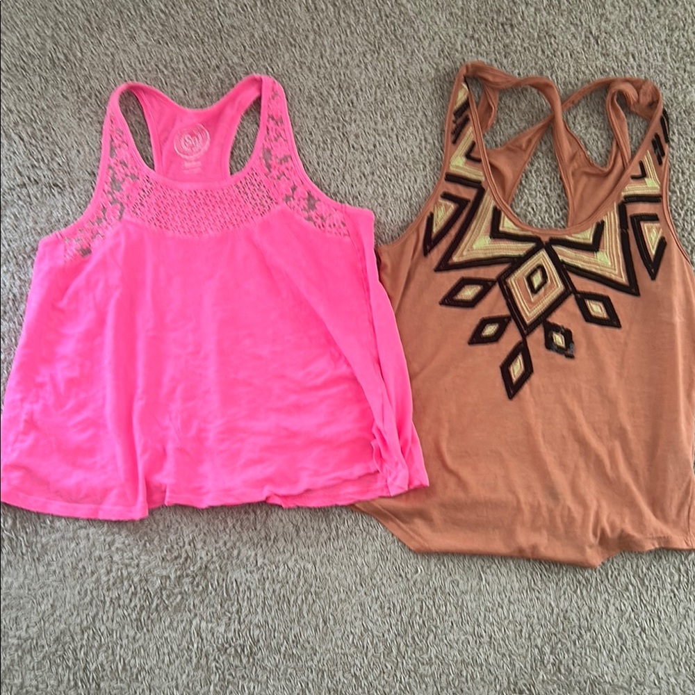 SO Pink Embellished Sleeveless Tank Top